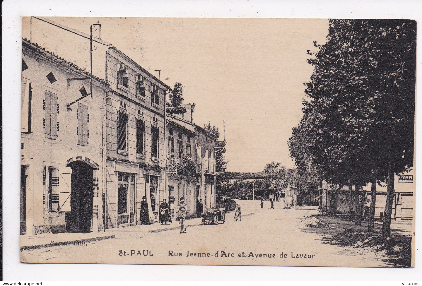 CP 81 ST PAUL Rue Jeanne D'Arc Et Avenue De Lavaur - Saint Paul Cap De Joux