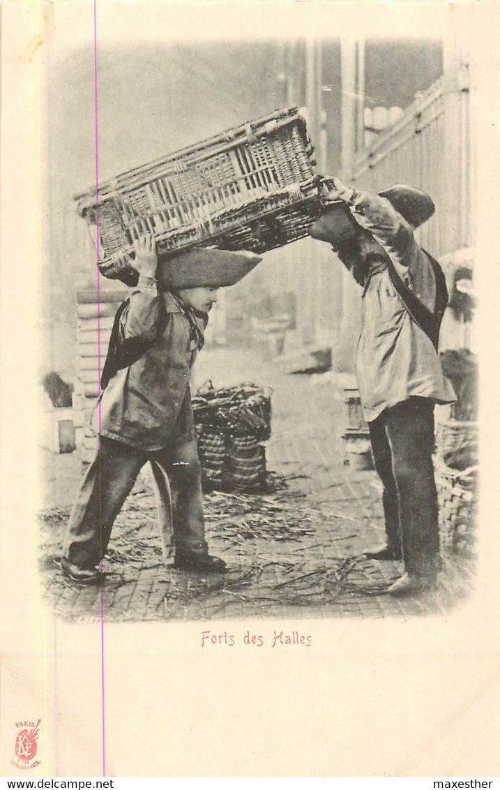 PARIS Pittoresque ,les Petits Métiers éditeur KF (carte 1900) -  Forts Des Halles  - - Artigianato Di Parigi