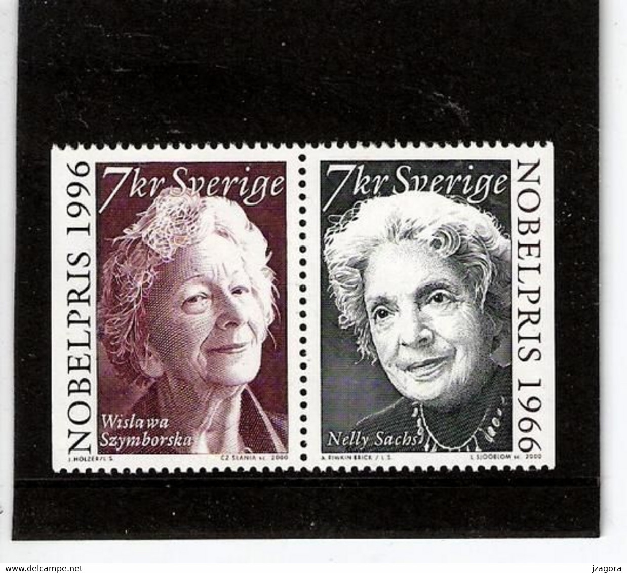 PRIX NOBEL PRIZE NOBELPREIS 1996 LITERATURE LITTERATURE SACHS SZYMBORSKA SWEDEN 2000 MI 2200 2201 MNH Slania - Nobelpreisträger