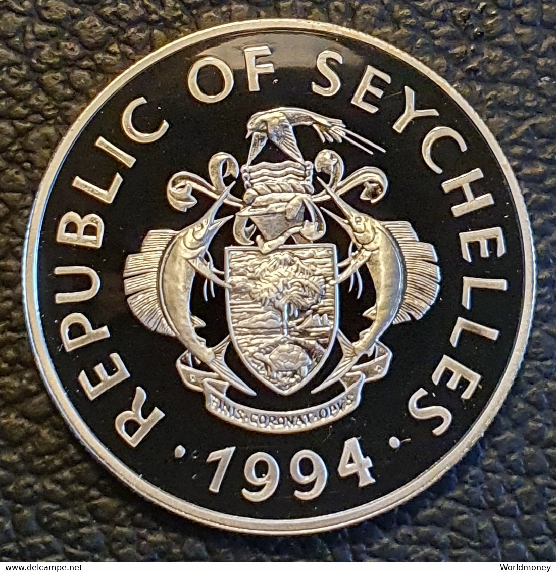Seychellen 25 Rupees 1994 (PROOF) "Queen Mother" Silver - Seychelles