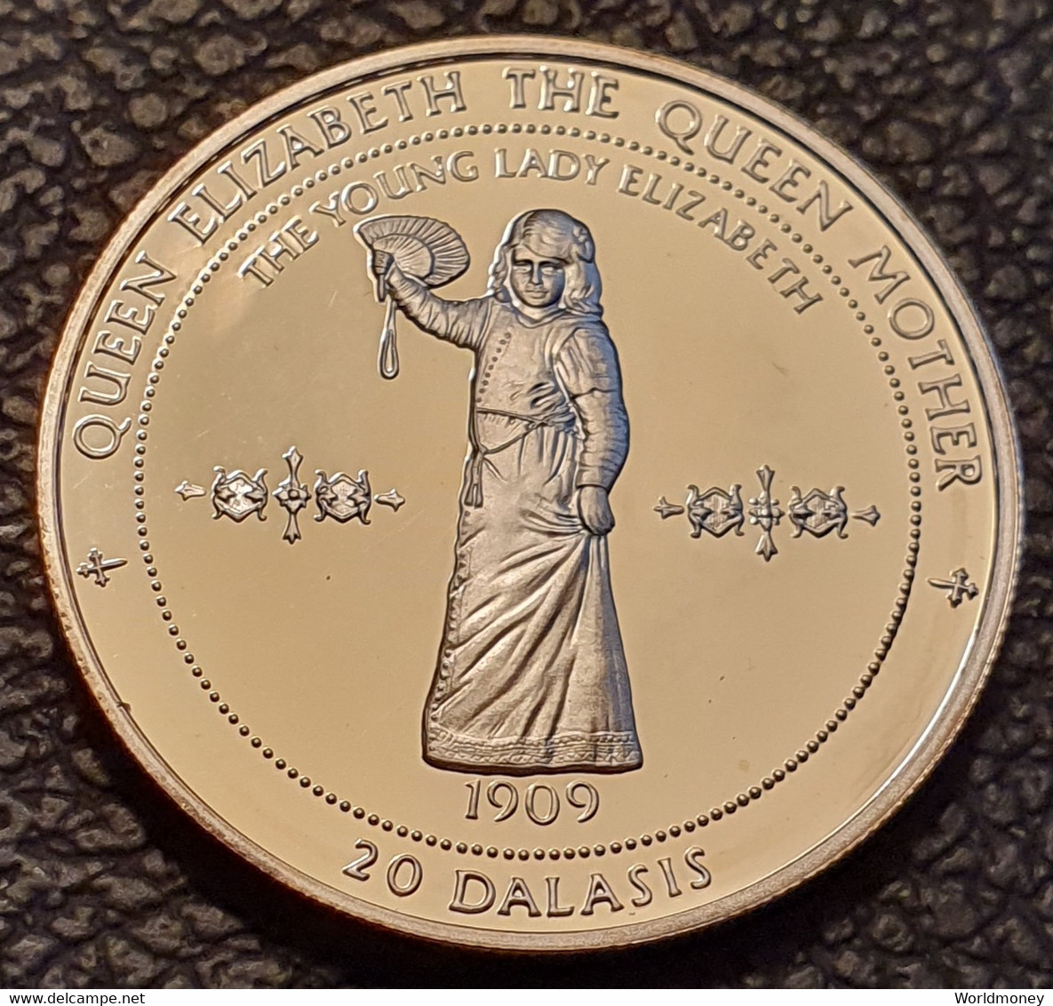 Gambia 20 Dalasis 1996 (PROOF) "The Young Lady Elizabeth" Silver - Gambie