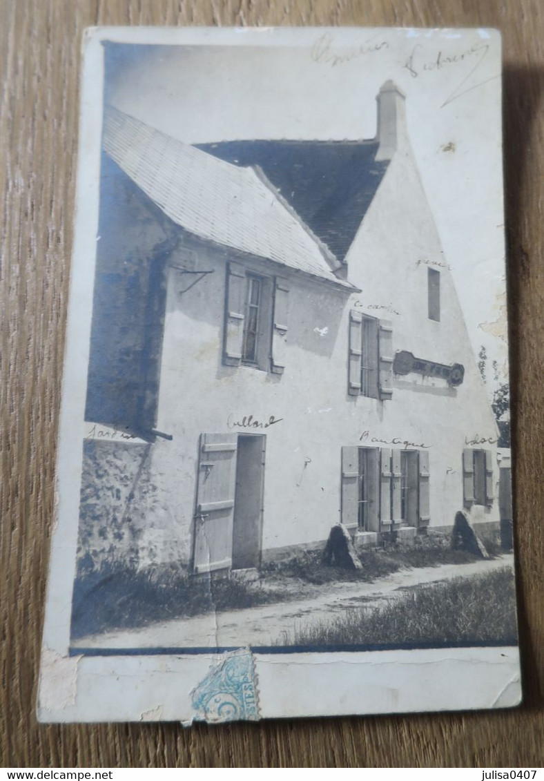 Carte Photo Devanture De Commerce LEDUC Marchand De VINS - A Identifier