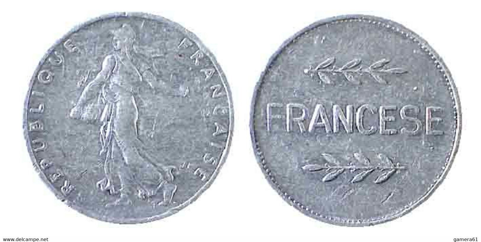 04844 GETTONE TOKEN JETON FICHA PLAY TOKEN REPRO FRENCH COIN FRANCESE - Other & Unclassified