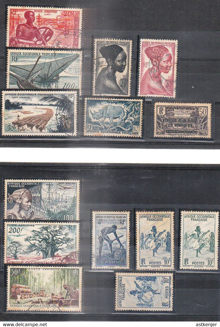 LOT Petite Collection Des Anciennes Colonies Françaises (environ 60 Timbres........) - A SAISIR - Collections