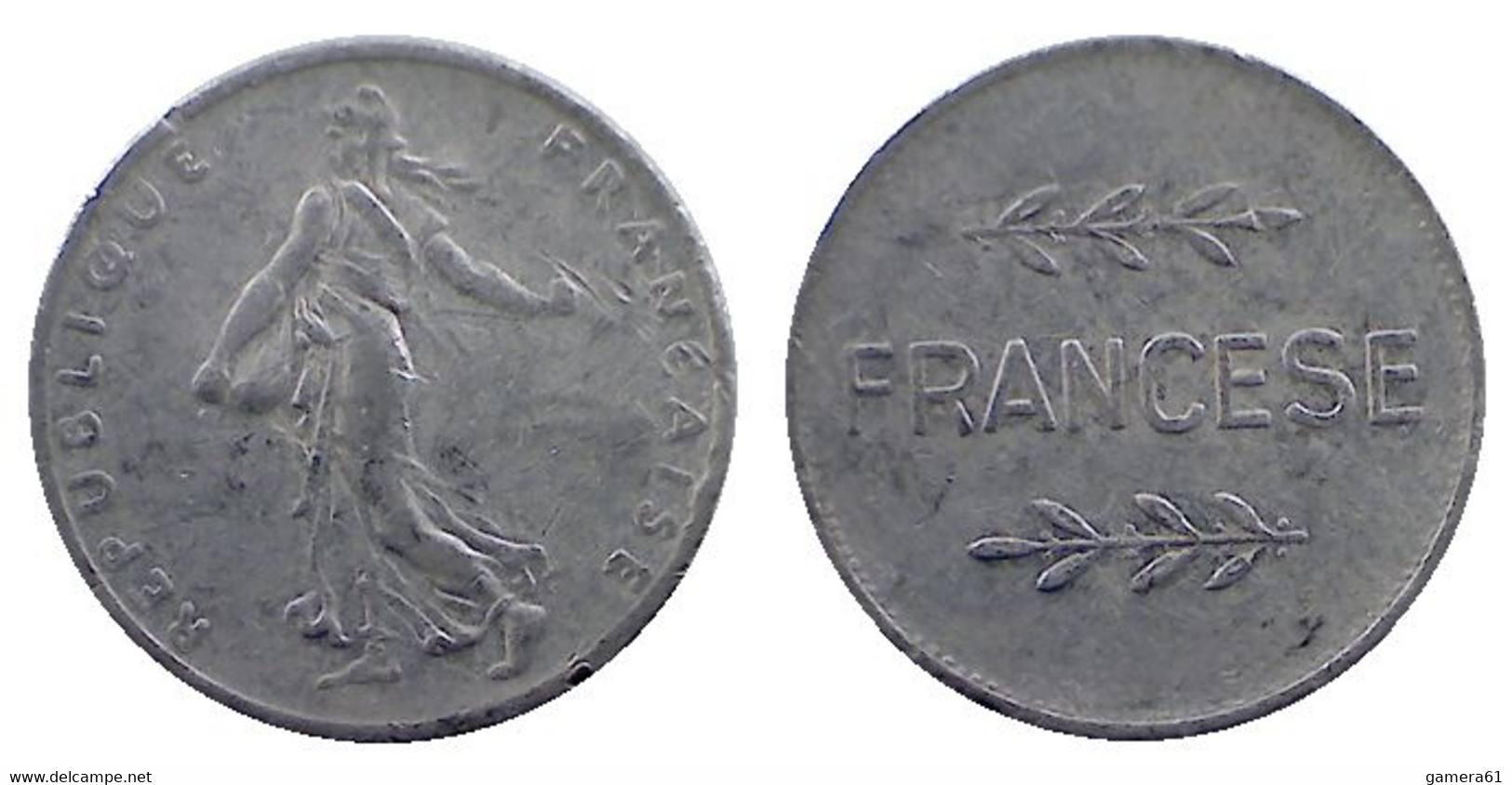 04844c GETTONE TOKEN JETON FICHA PLAY TOKEN REPRO FRENCH COIN FRANCESE - Other & Unclassified