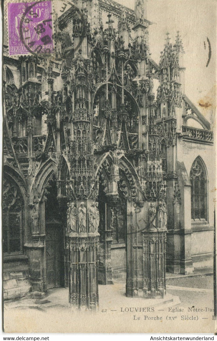 010620  Louviers - Eglise Notre Dame. Le Porche - Louviers