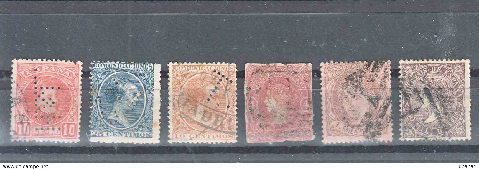 Spain Classics Lot, Some Perfines - Usati