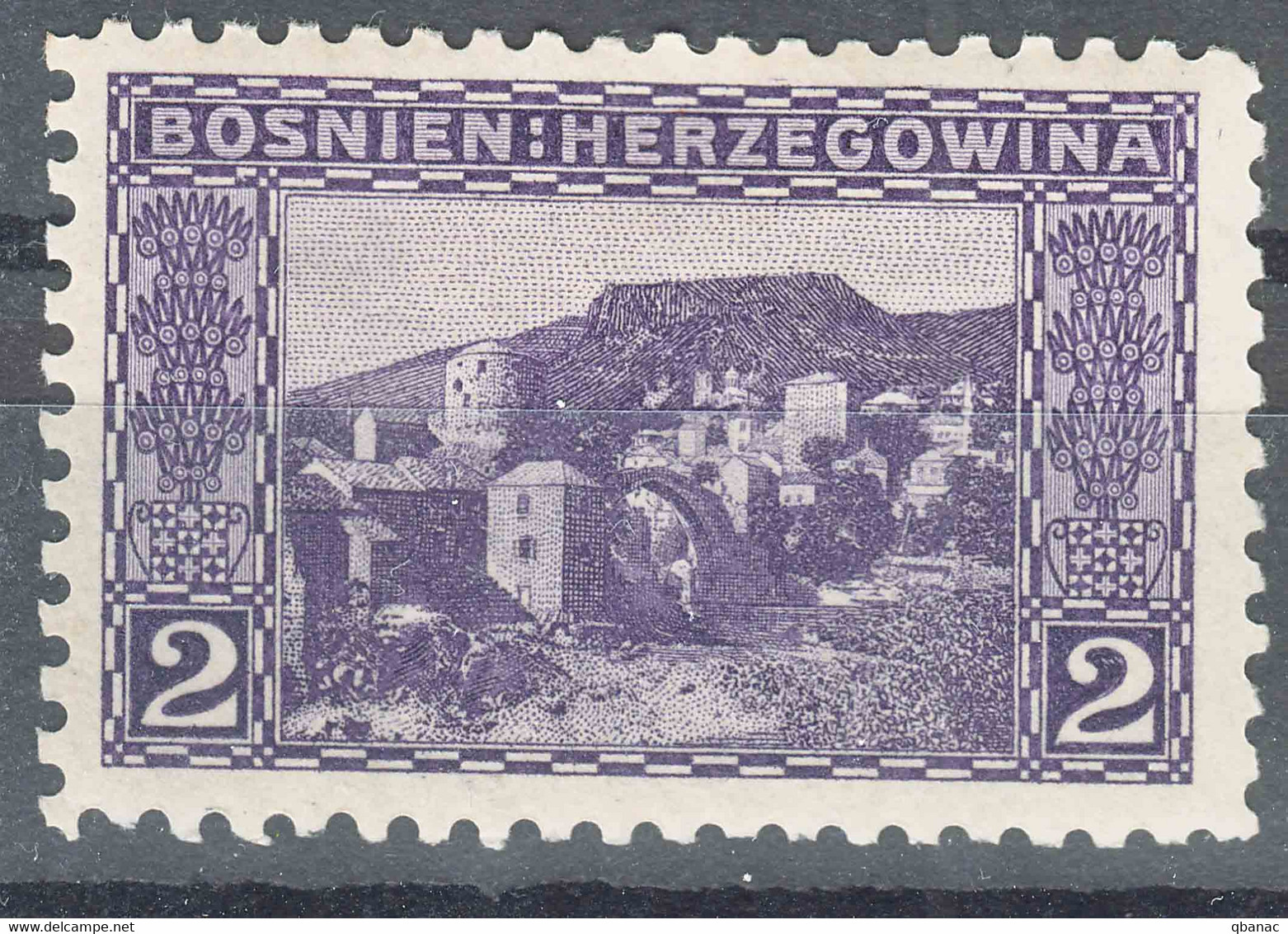 Austria Occupation Of Bosnia 1906 Pictorials Mi#30 Perforation 9 1/4 Mint Hinged - Unused Stamps