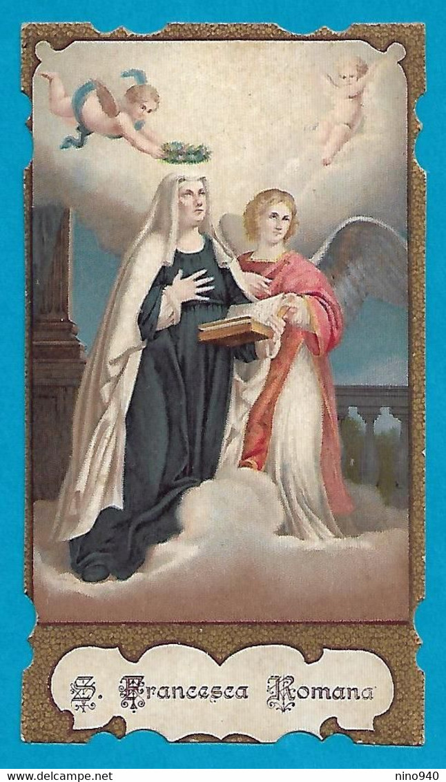 Santino/holycard: S. FRANCESCA ROMANA - E - PR - BR - Mm. 67 X 118 - Cromolitografia - Religion & Esotericism