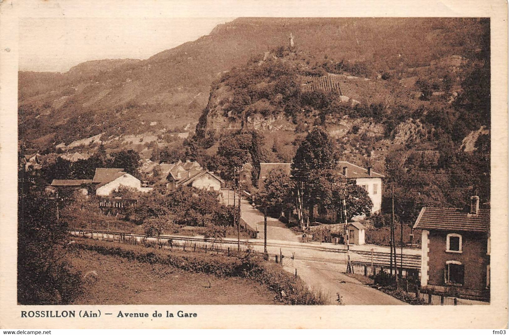 Rossillon Avenue Gare Passage à Niveau Canton Virieu Le Grand Oblitération - Unclassified