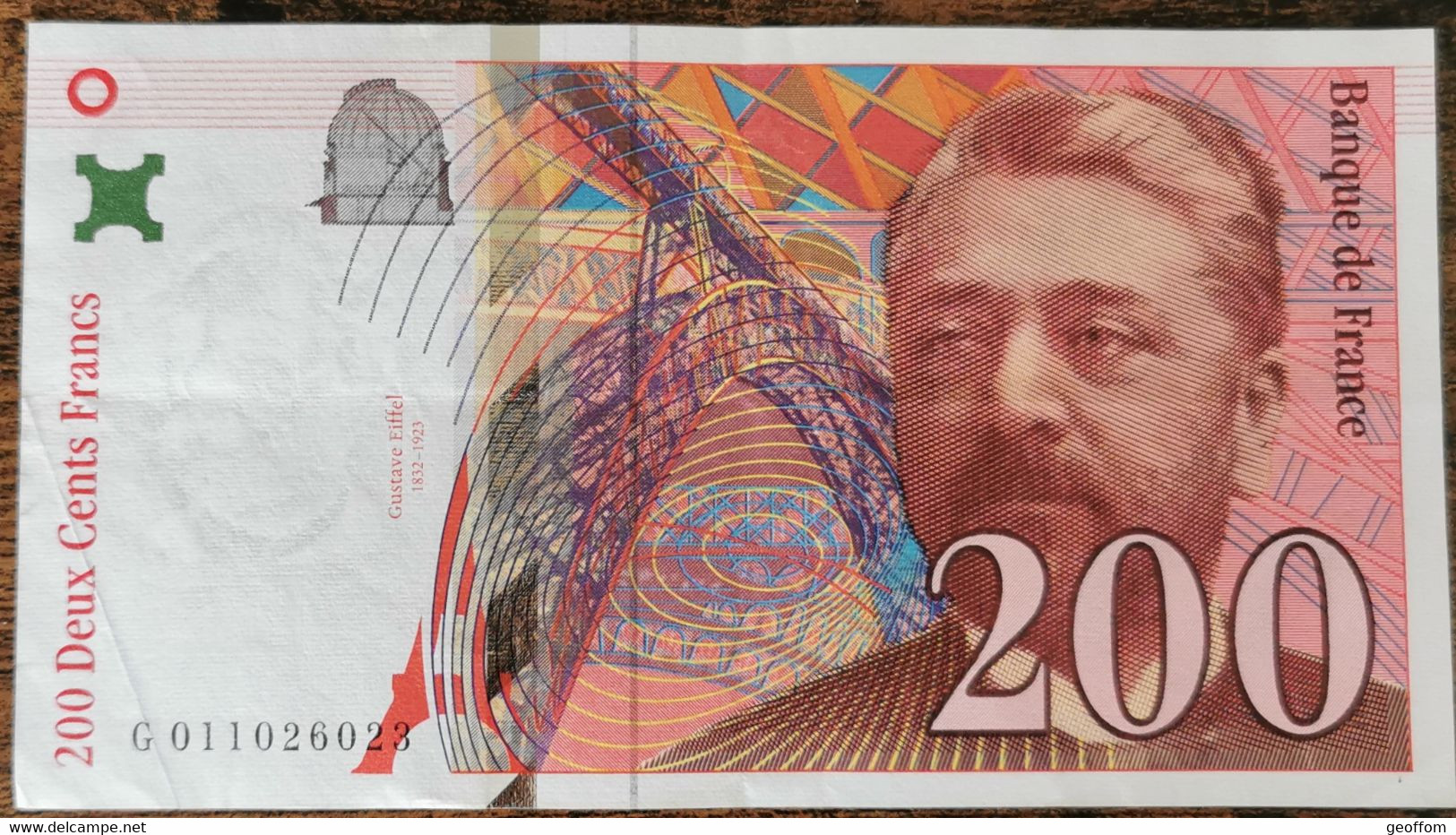 Billet De 200 Francs Gustave EIFFEL 1996 FRANCE G011026023 - 200 F 1995-1999 ''Eiffel''