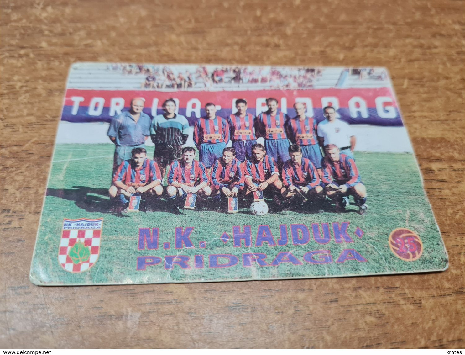 Old Pocket Calendars - Croatia, Soccer, NK Hajduk Pridraga - Tamaño Pequeño : 1991-00