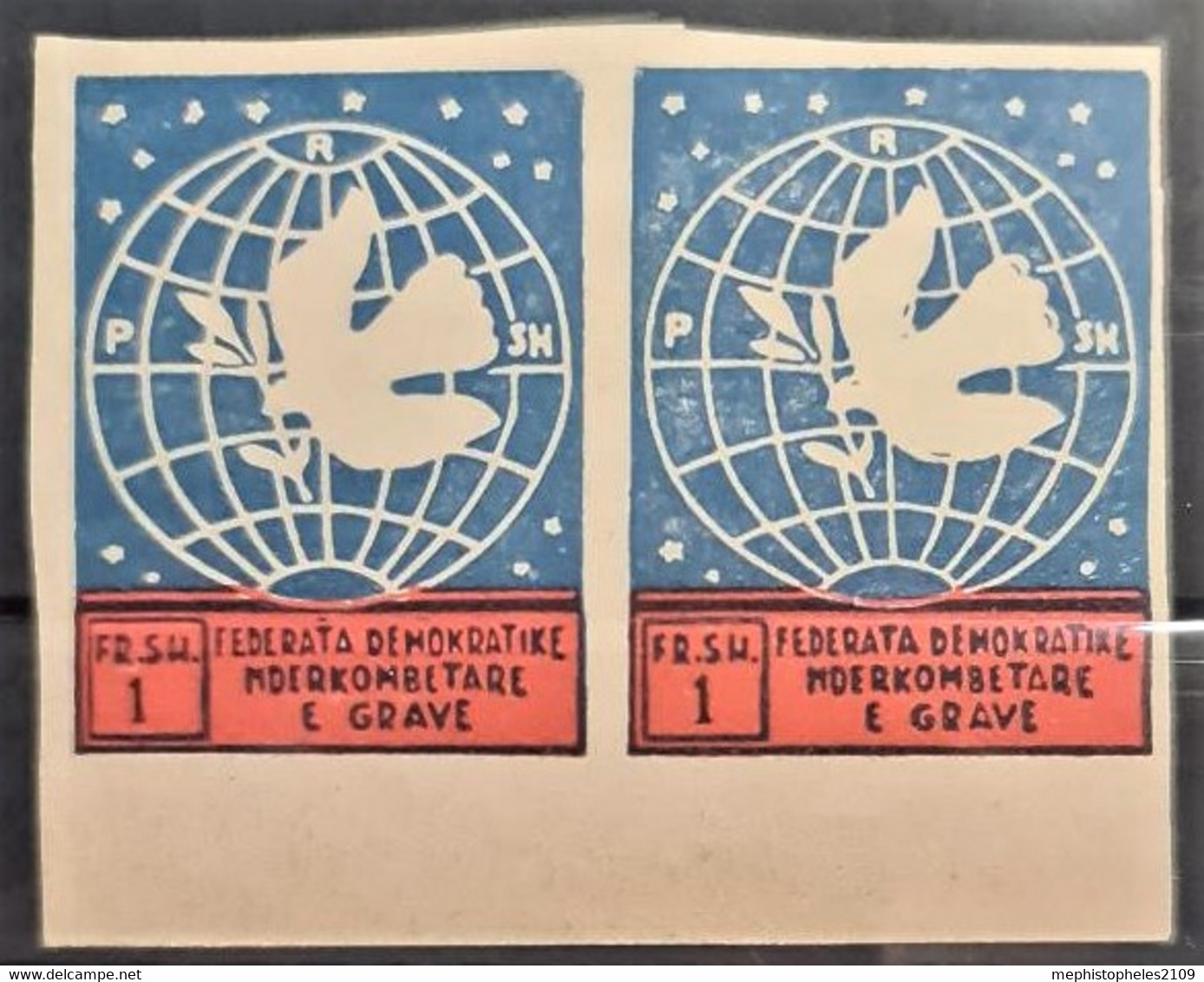 ALBANIA 1946 - MNH - Mi 394 - Pair! - Albania