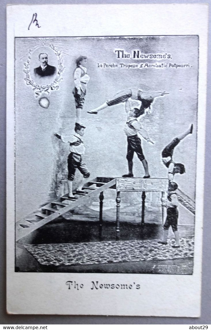 CPA The NEWSOME'S - La Perche Trapeze Et Acrobatic Potpourri - Dos Non Divisé Précurseur - Réf. P 46 - Gymnastique