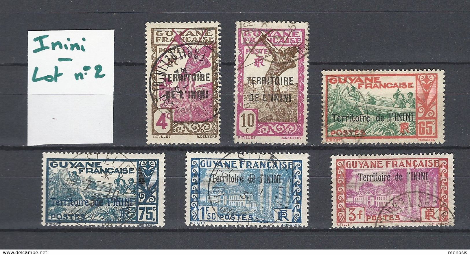 ININI : Lot 2 De 6 Timbres Oblitérés - Used Stamps