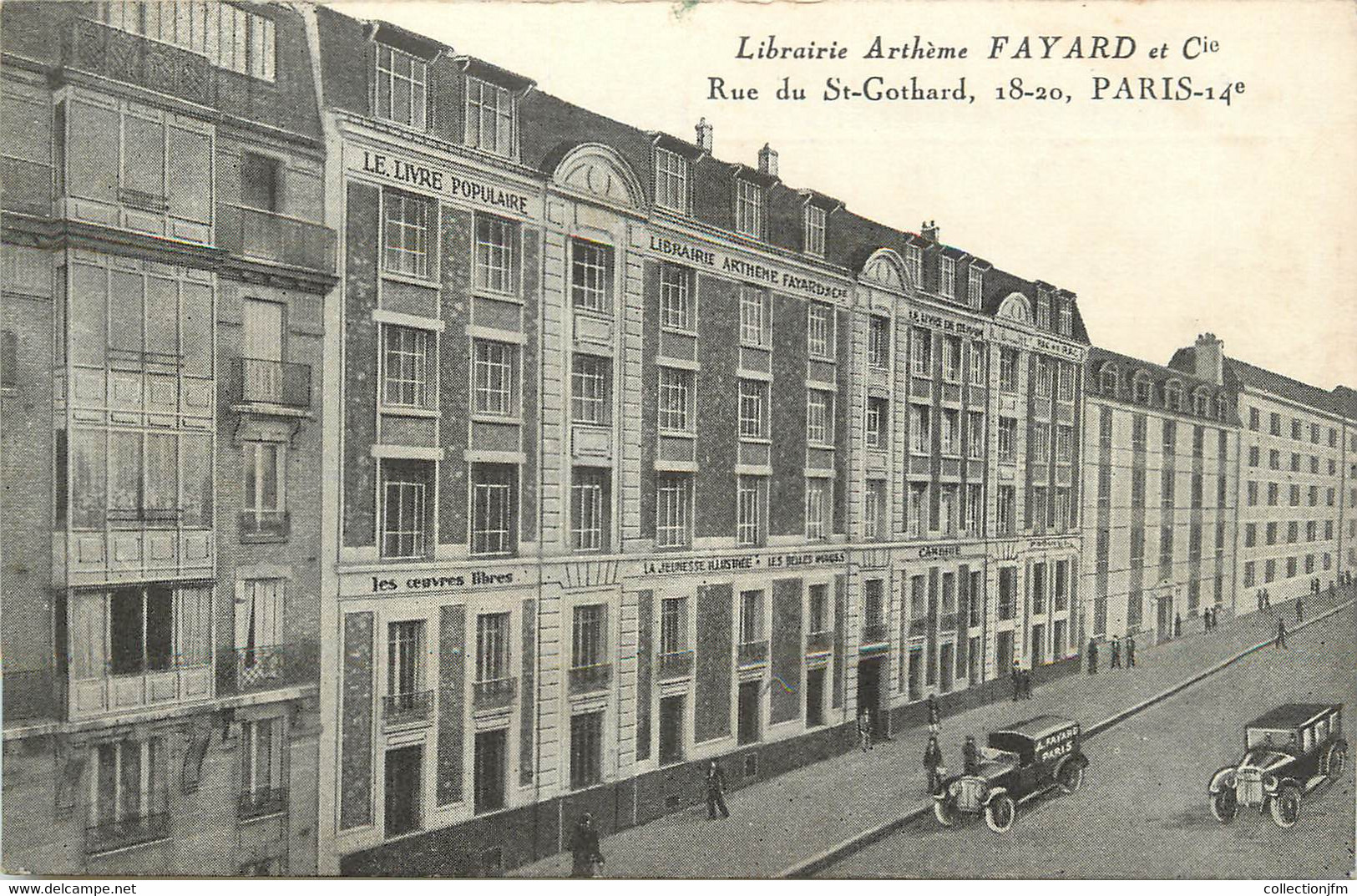 / CPA FRANCE 75014 "Paris, Librairie Arthème Fayard" - Arrondissement: 14