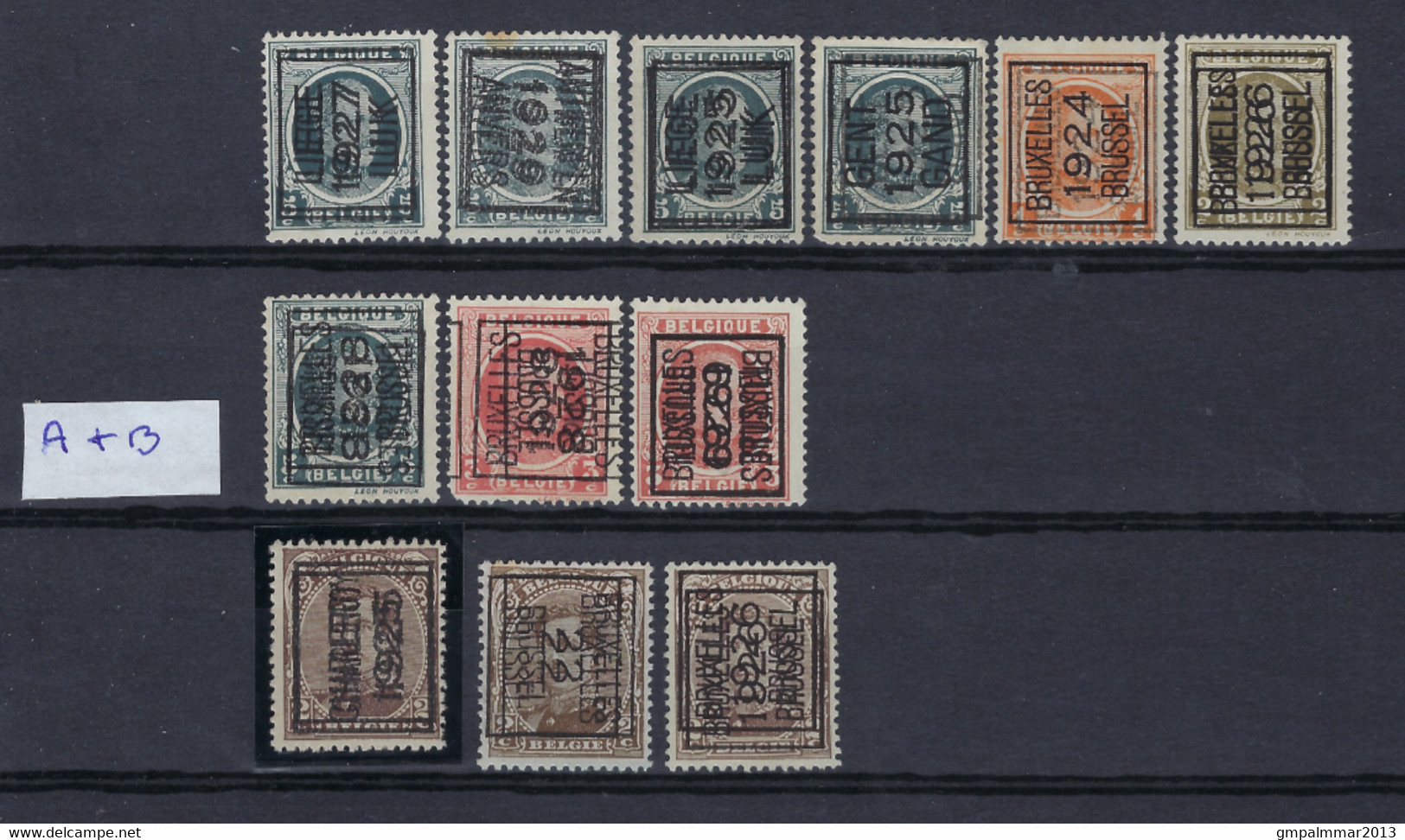 GROOT LOT TYPO Voorafgestempeld Met O.a. 15 DUBBELDRUKKEN / IMPRESSION DOUBLE ; Zie Ook 16 Scans ! LOT 160 - Autres & Non Classés