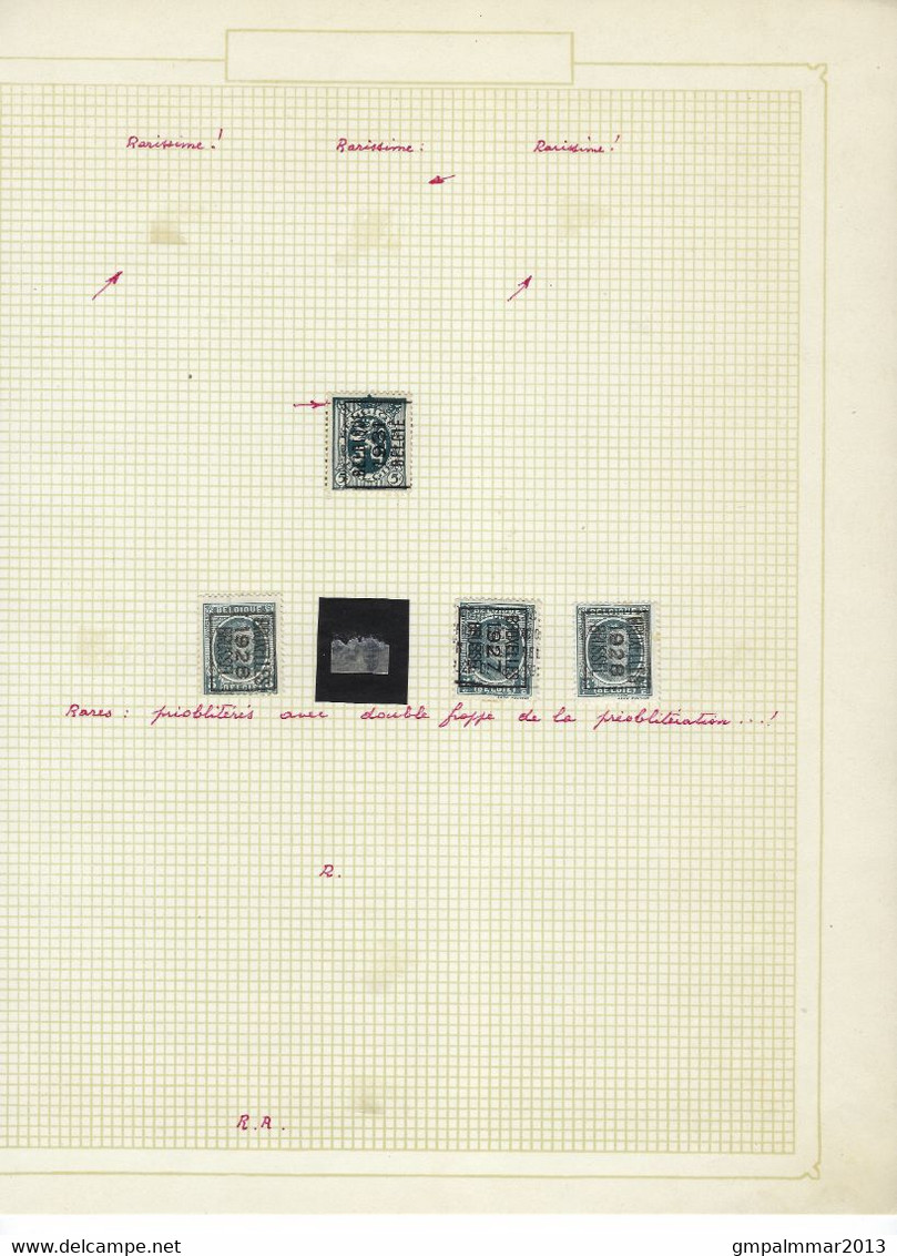 GROOT LOT TYPO Voorafgestempeld Met O.a. 15 DUBBELDRUKKEN / IMPRESSION DOUBLE ; Zie Ook 16 Scans ! LOT 160 - Andere & Zonder Classificatie