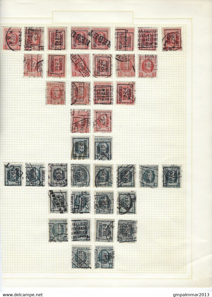 GROOT LOT TYPO Voorafgestempeld Met O.a. 15 DUBBELDRUKKEN / IMPRESSION DOUBLE ; Zie Ook 16 Scans ! LOT 160 - Autres & Non Classés