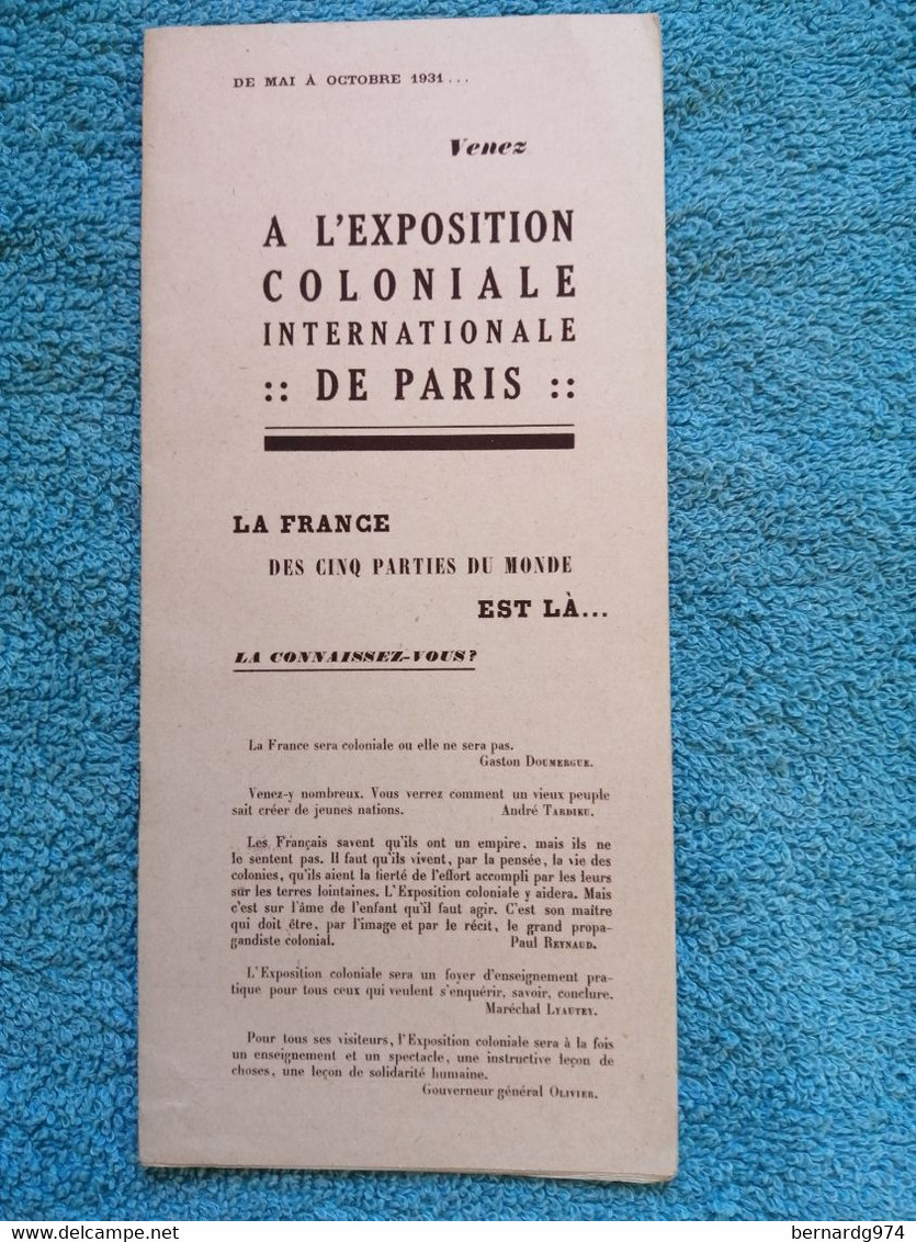 Réunion Madagascar Colonies : Rare Plaquette Dépliante éditée Pour L’exposition De 1931 - Other & Unclassified