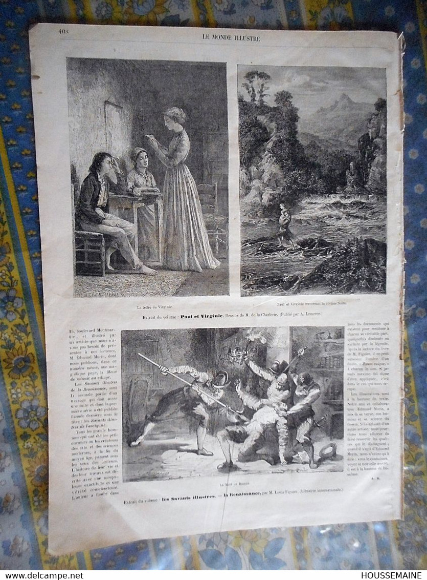 LE MONDE ILLUSTRE 28/12/1867 DUC DE LUYNES CHATEAU DAMPIERRE LONDRES EXPOSITION MAROC LONDRES ROUBAIX DILLIES TISSAGE