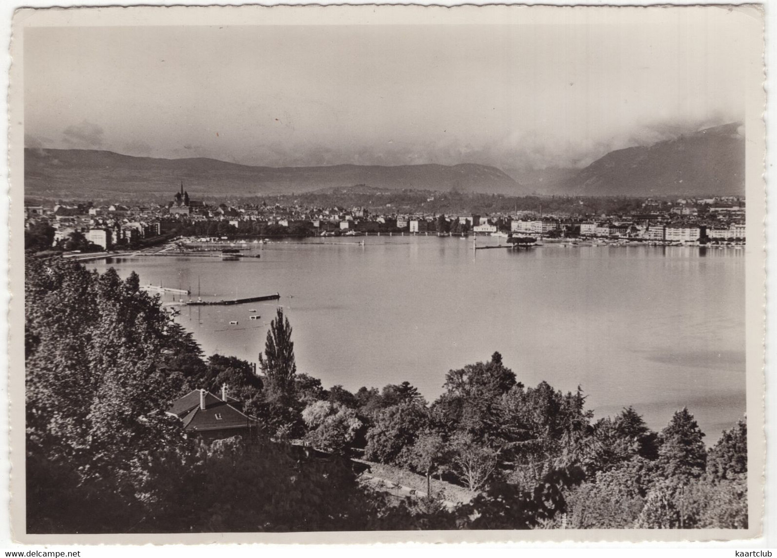 Genève, La Rade Vue Depuis Cologny  - (Suisse/Schweiz)  - 1951 - Cologny