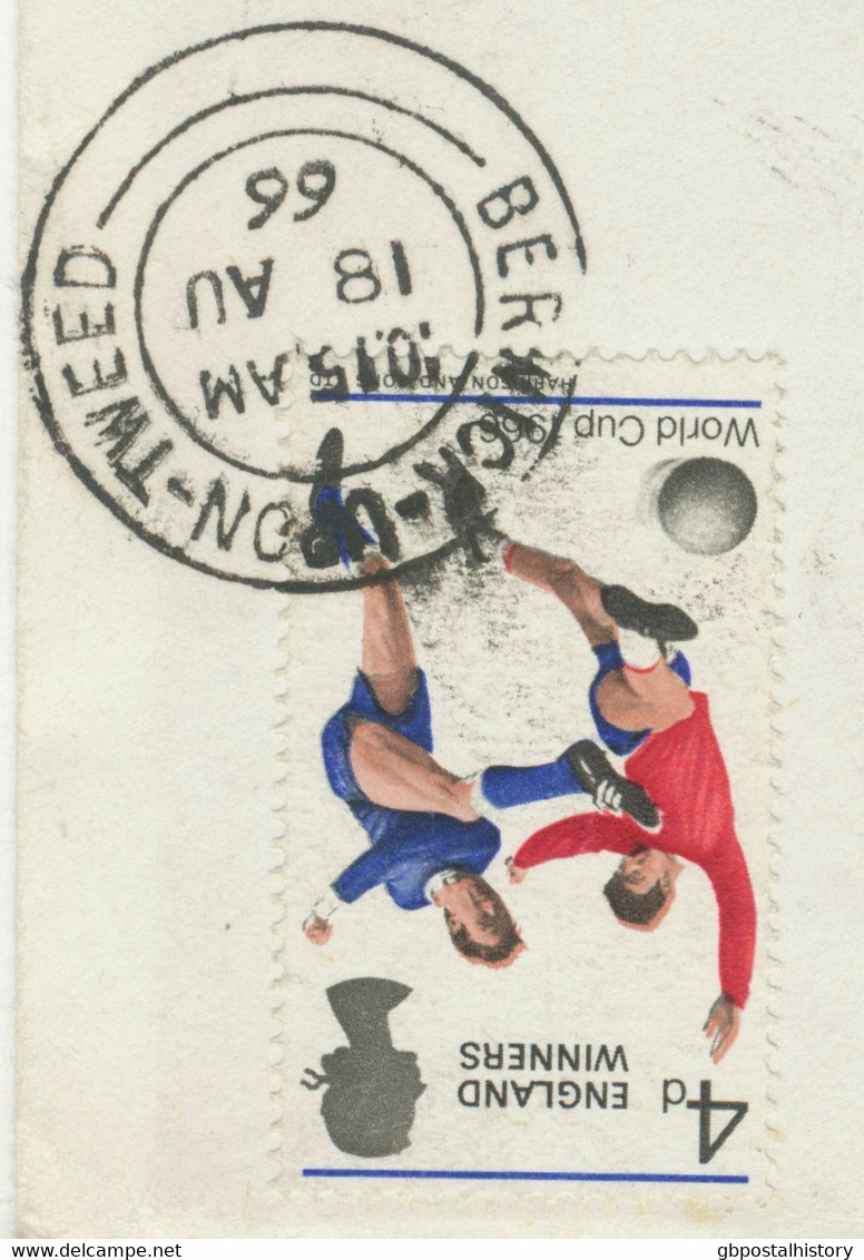 GB „BERWICK-UPON-TWEED“ Double Ring On ENGLAND WINNERS FDC - POSTMARK-ERROR!!! - 1952-1971 Pre-Decimale Uitgaves