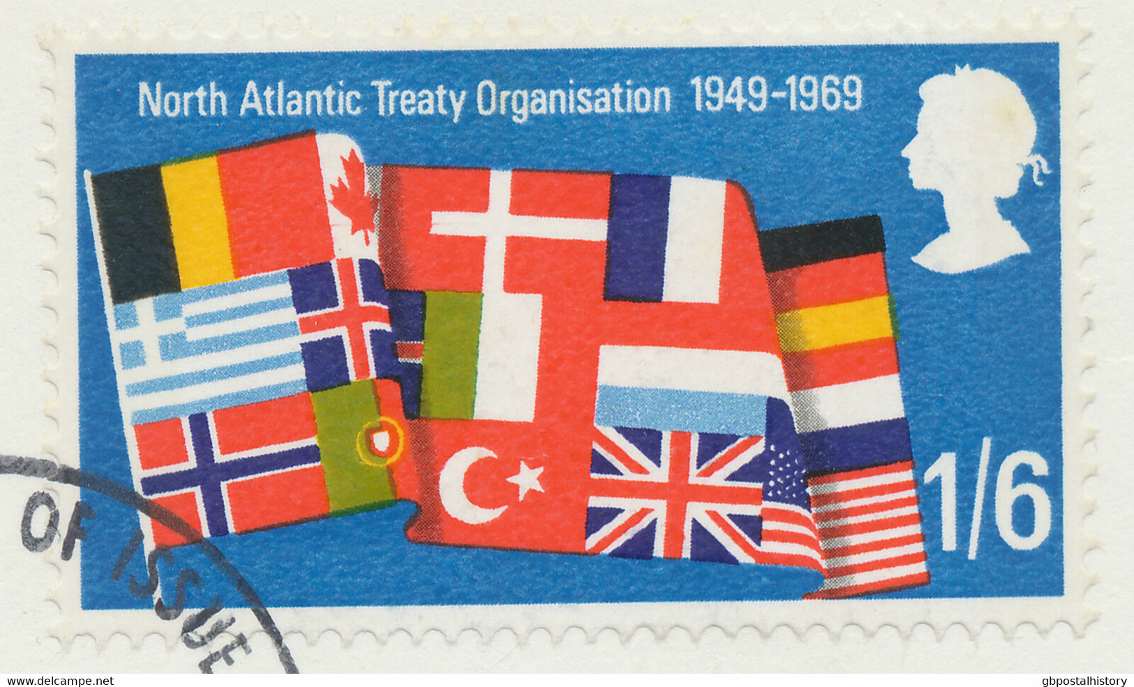 GB 1969 NATO 1/6 On Superb FDC VARIETY Almost Complete Missing Black Shadow RR!! - Variétés, Erreurs & Curiosités