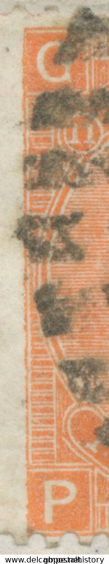 GB 1870 QV White Corner Letters 4d Vermilion Pl.11 Wing Margin (PG) VARIETY Cvr - Abarten & Kuriositäten