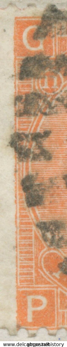 GB 1870 QV White Corner Letters 4d Vermilion Pl.11 Wing Margin (PG) VARIETY Cvr - Errors, Freaks & Oddities (EFOs