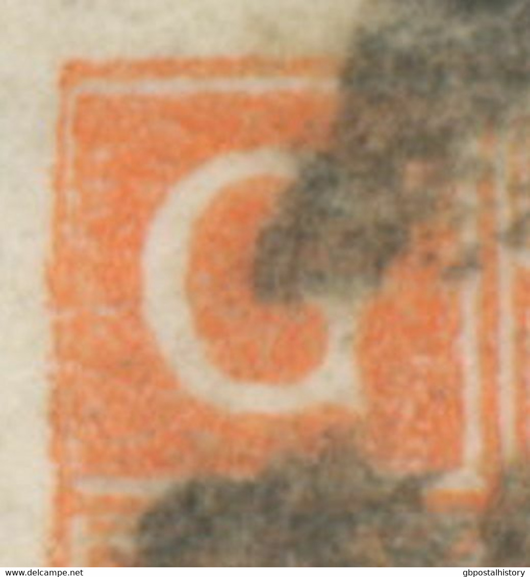GB 1870 QV White Corner Letters 4d Vermilion Pl.11 Wing Margin (PG) VARIETY Cvr - Varietà, Errori & Curiosità