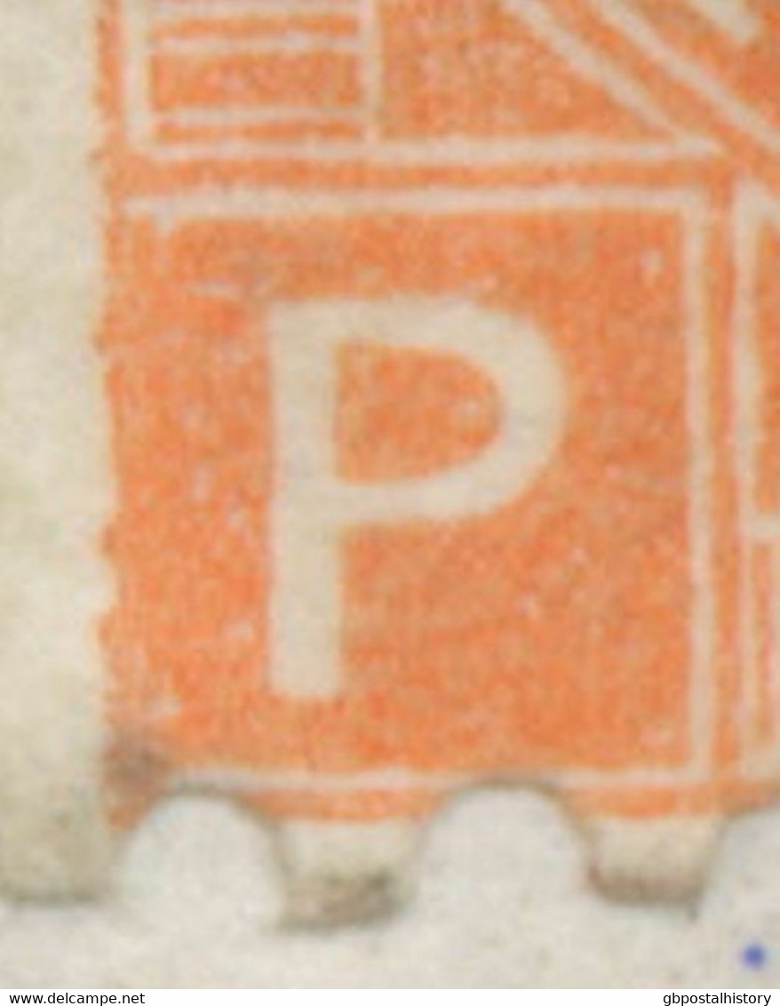 GB 1870 QV White Corner Letters 4d Vermilion Pl.11 Wing Margin (PG) VARIETY Cvr - Variedades, Errores & Curiosidades