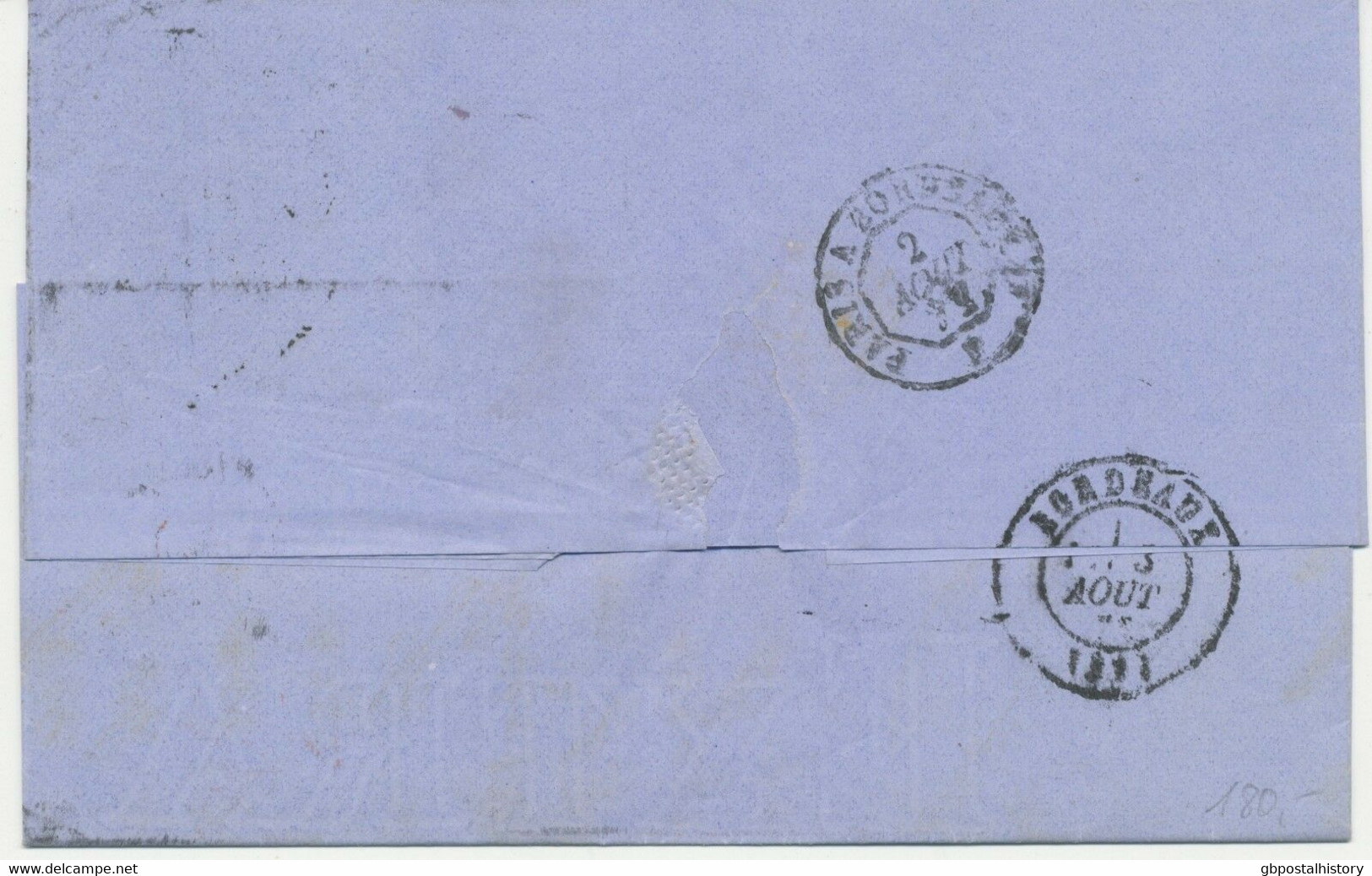 GB 1872 QV 3d Rose Pl.8 (OA) VARIETY Superb Entire Duplex-cancel "LONDON / 88" - Abarten & Kuriositäten