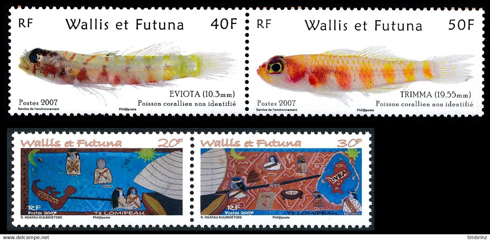 WALLIS ET FUTUNA Année Complète 2007 - Yv. 672 à 690 ** MNH - 19 Timbres  ..Réf.W&F23101 - Annate Complete