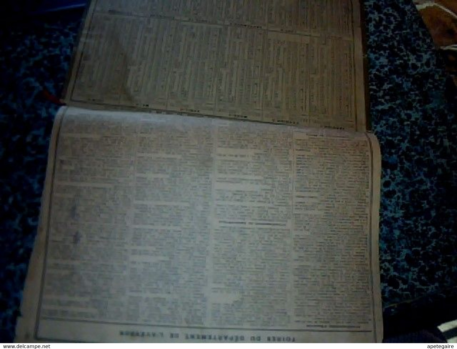 Vieux Papier  Calendrier Almanach  Des Postes Et Télégraphes Année 1913 De L'Aveyron - Grand Format : 1901-20