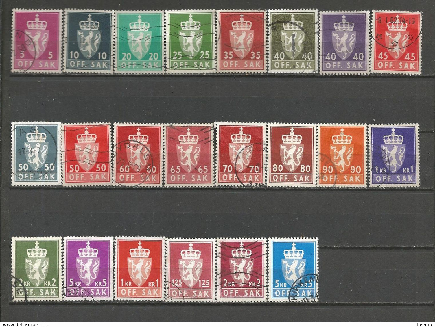 Norvège : Petit Lot De Timbres Oblitérés Tous Différents - Verzamelingen (zonder Album)