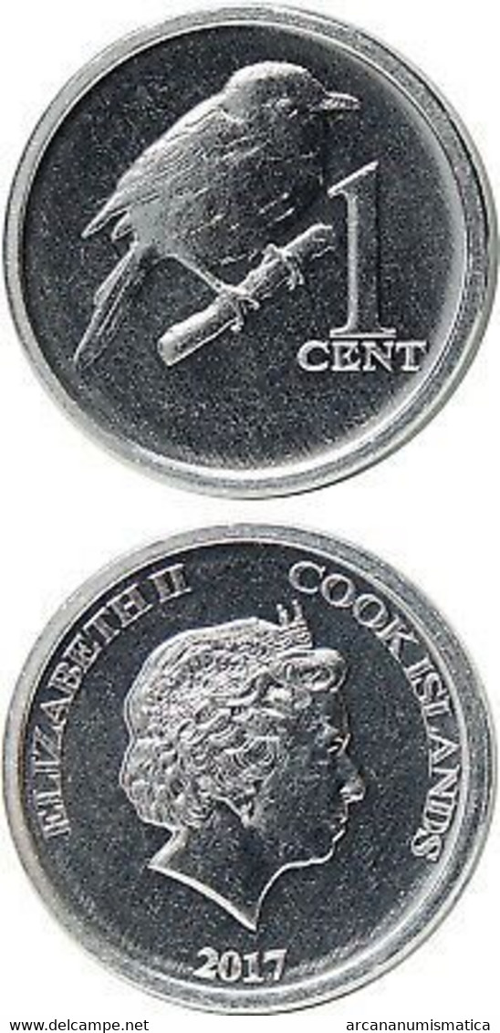 COOK ISLANDS  1  CENTAVO 2.017  ALUMINIO  SC/UNC  T-DL-12.653 - Cookinseln