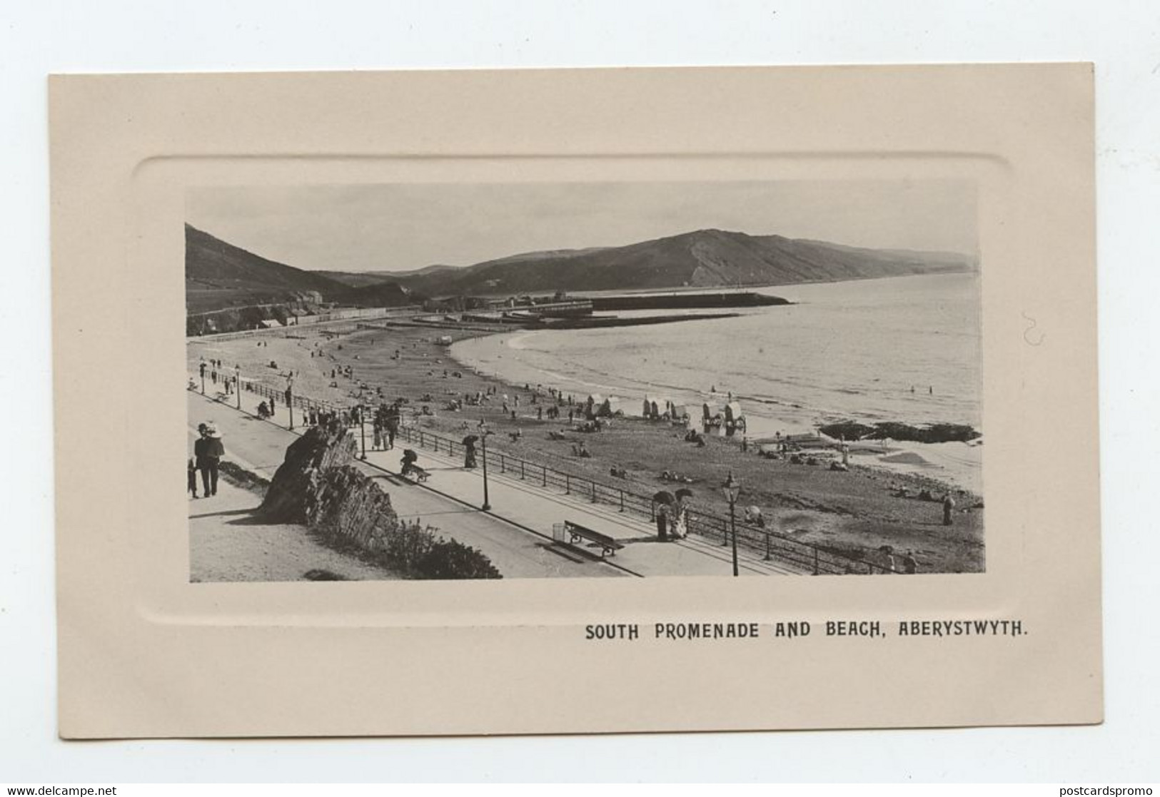 Aberystwyth, South Promenade And Beach ( 2 Scans ) - Cardiganshire