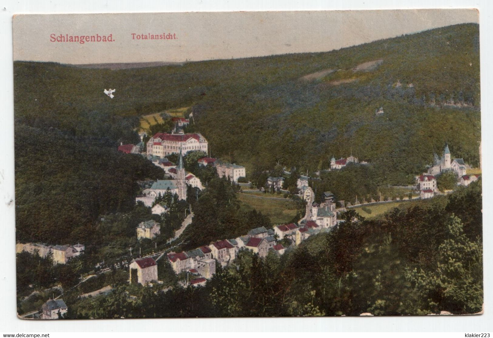 Schlangenbad. Totalansicht. // Jahr 1916 - Schlangenbad