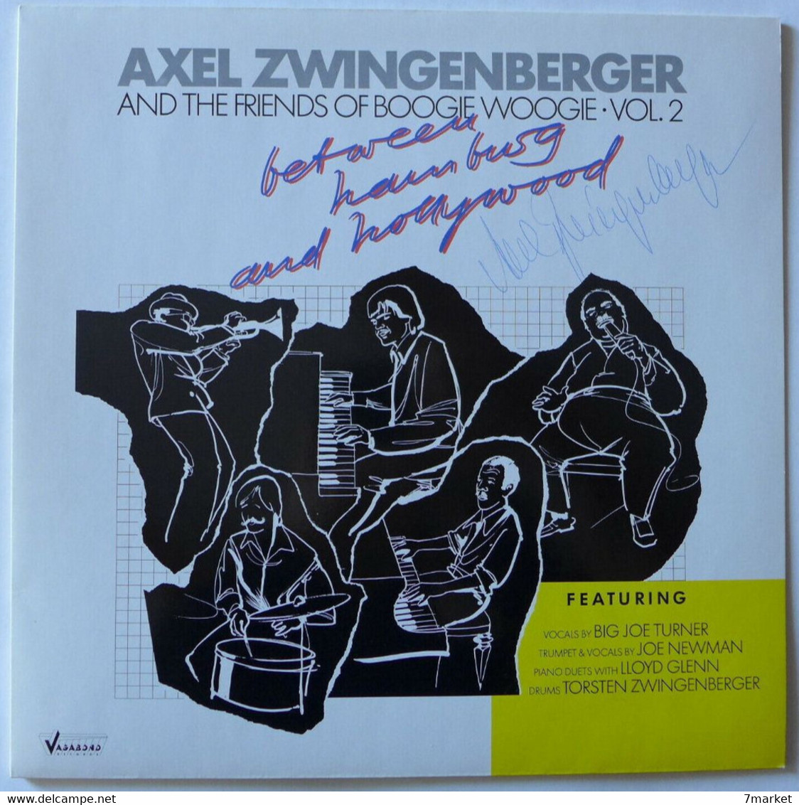 LP/  Axel Zwingenberger And The Friends Of Boogie Woogie. Vol. 2 / 1989 - Dédicacé - Blues