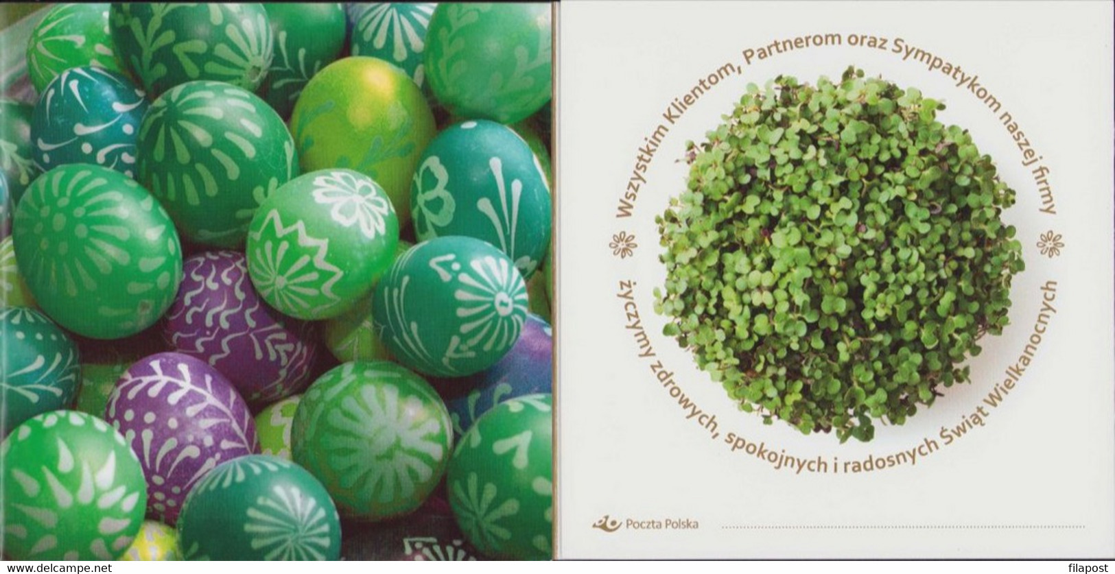 2014 Poland / Decorative Booklet / Easter Egg Holiday Decoration Folk Tradition Art / 2 FDC + 2 Stamps MNH**FV - Booklets