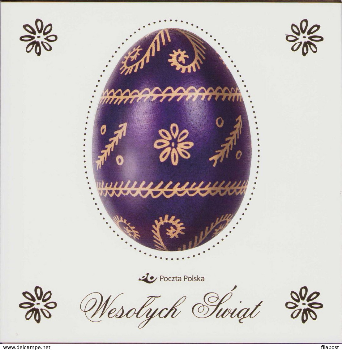2014 Poland / Decorative Booklet / Easter Egg Holiday Decoration Folk Tradition Art / 2 FDC + 2 Stamps MNH**FV - Carnets