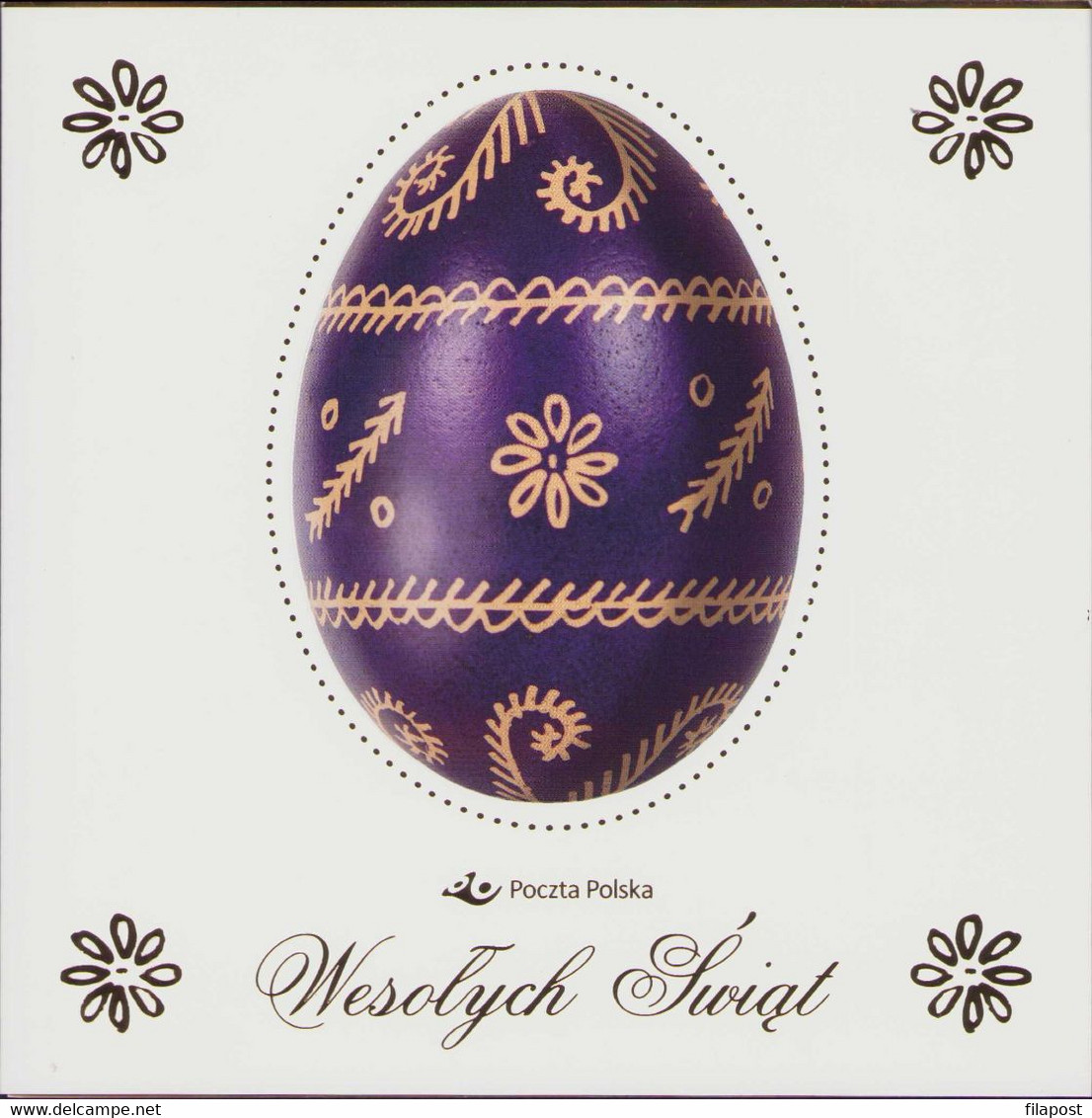 2014 Poland / Decorative Booklet / Easter Egg Holiday Decoration Folk Tradition Art / 2 FDC + 2 Stamps MNH**FV - Booklets