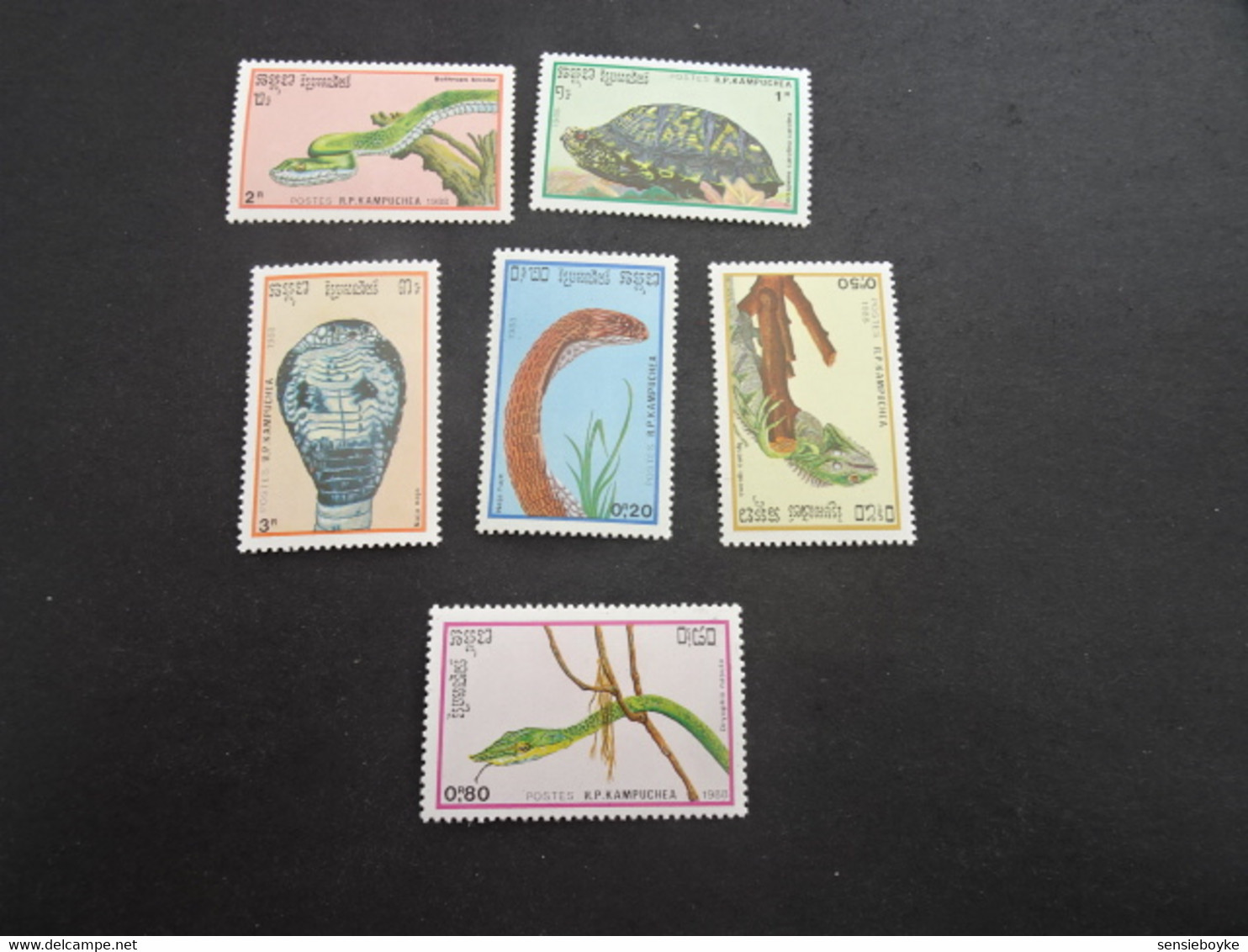 K47091 -  Stamps MNH  - Kampuchea 1988 - Reptiles - Other & Unclassified