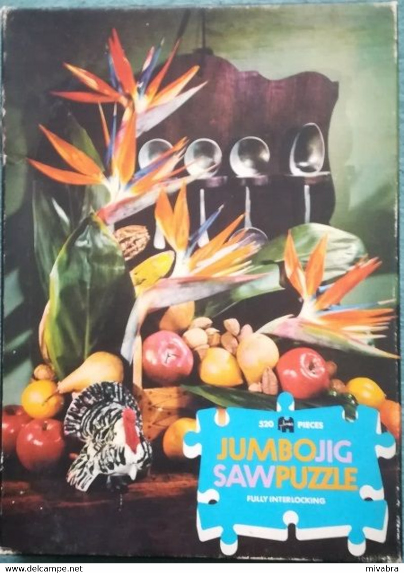 STILLEVEN  ( BLOEMEN FRUIT ) - JUMBO JIGSAW PUZZLE 1970 - Puzzle Games