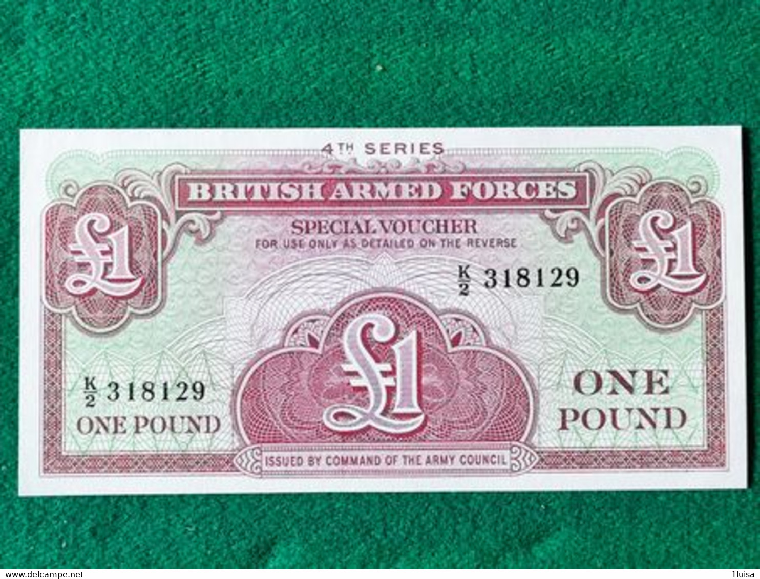 Gran Bretagna 1 Pound 1972 - Fuerzas Armadas Británicas & Recibos Especiales