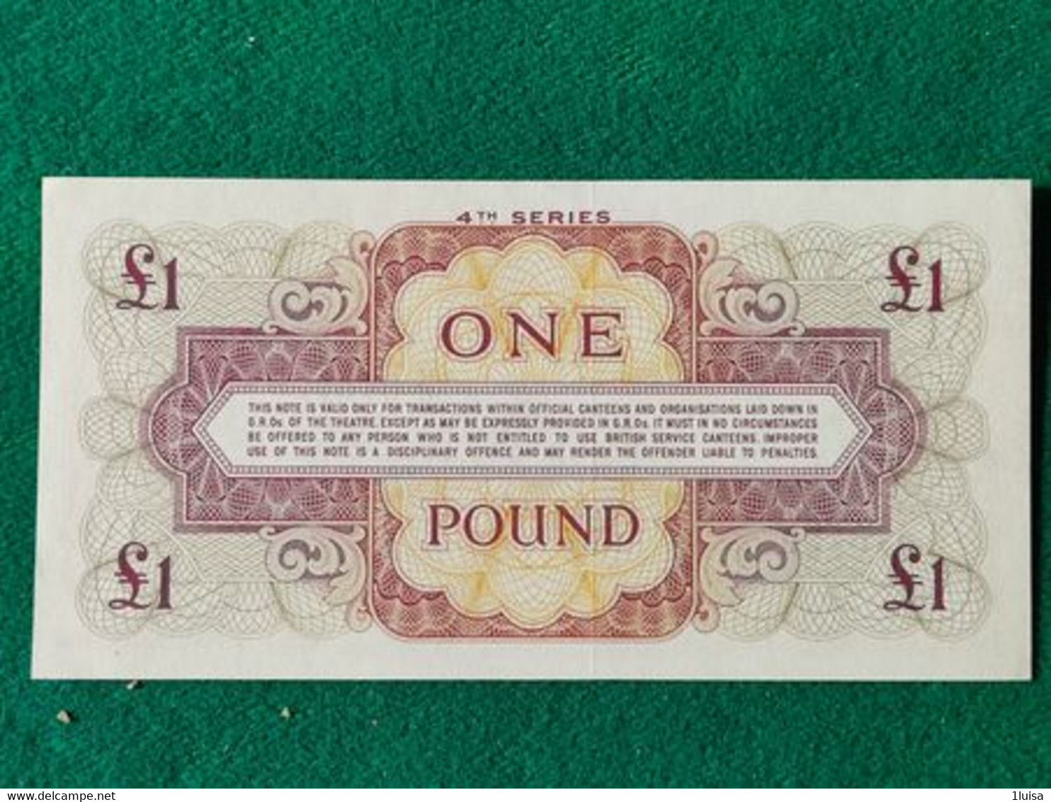 Gran Bretagna 1 Pound 1972 - British Armed Forces & Special Vouchers