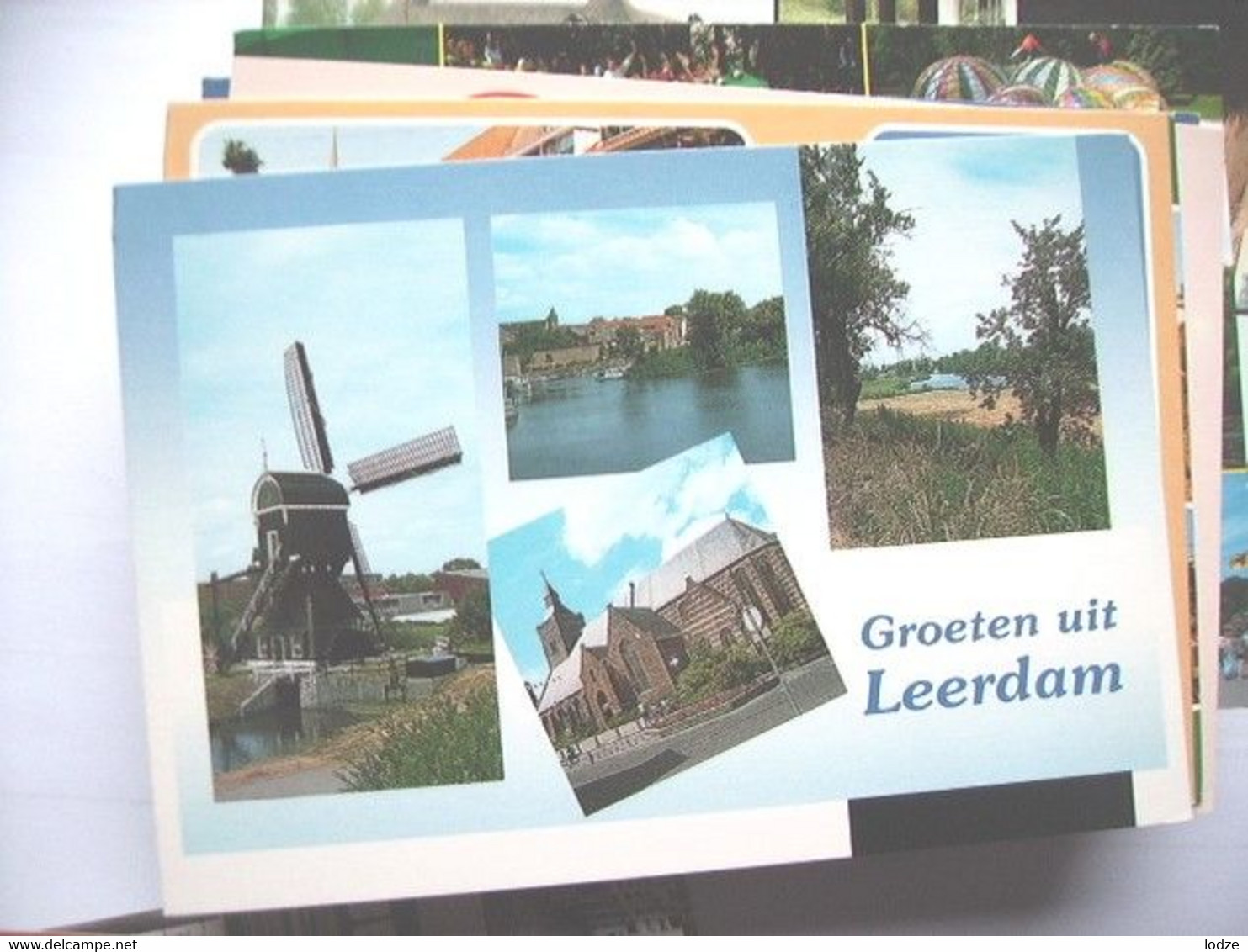 Nederland Holland Pays Bas Leerdam Met Molen, Kerk En Natuur - Leerdam