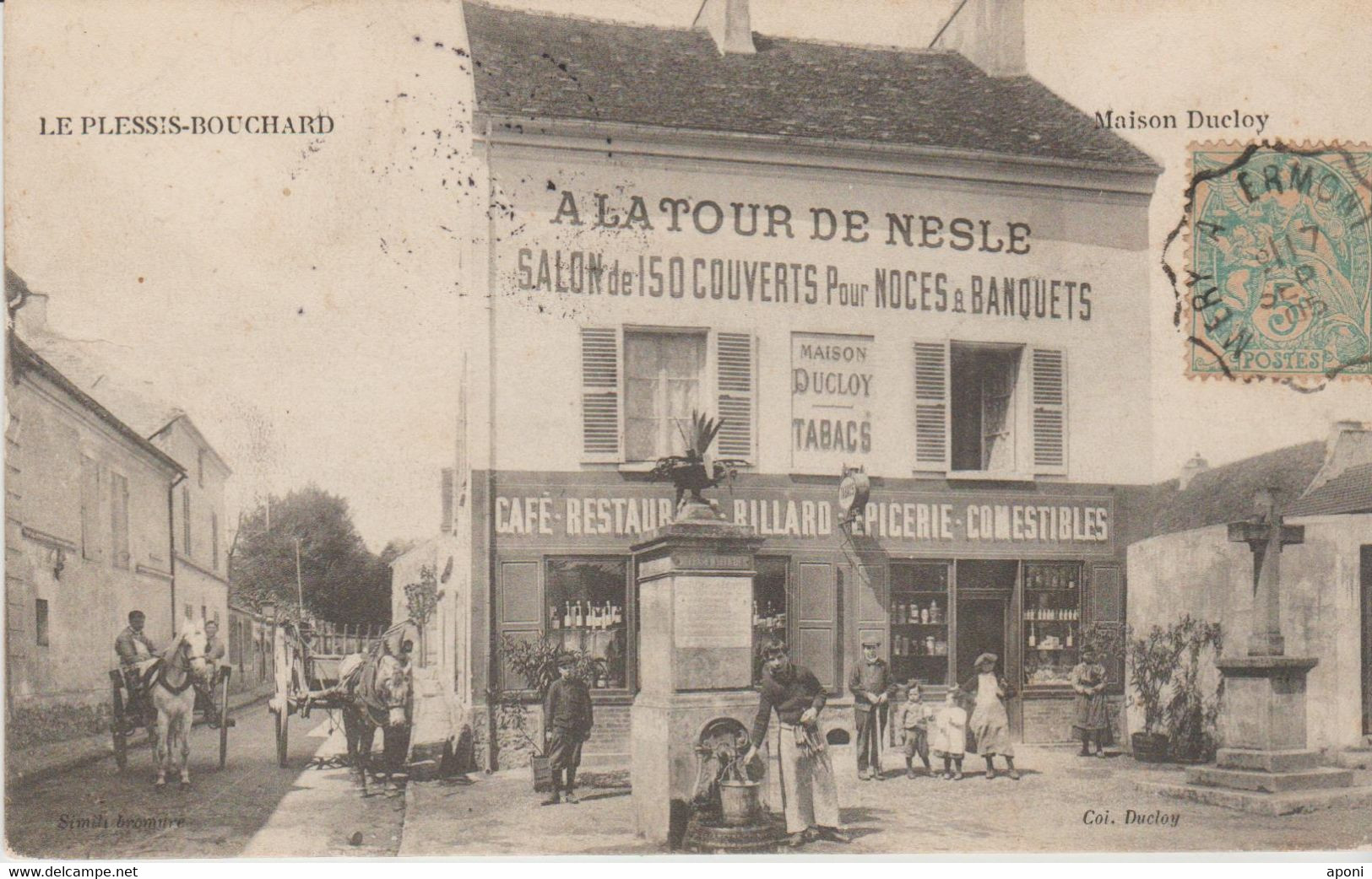 95 . LE PLESSIS BOUCHARD " A La Tour De Nesle Mo DUCLOY .cafe Restaurant ) - Le Plessis Bouchard