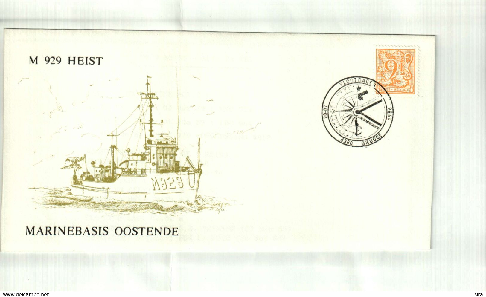 Omslag M929 Heist Marinebasis Oostende  Vlootdagen Journées De La Marine 1986 - Bateaux